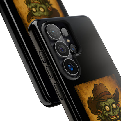 Zombie Cowboy Phone Case — "Ain't No Grave Gonna Hold This Yeehaw" Protective iPhone Cover