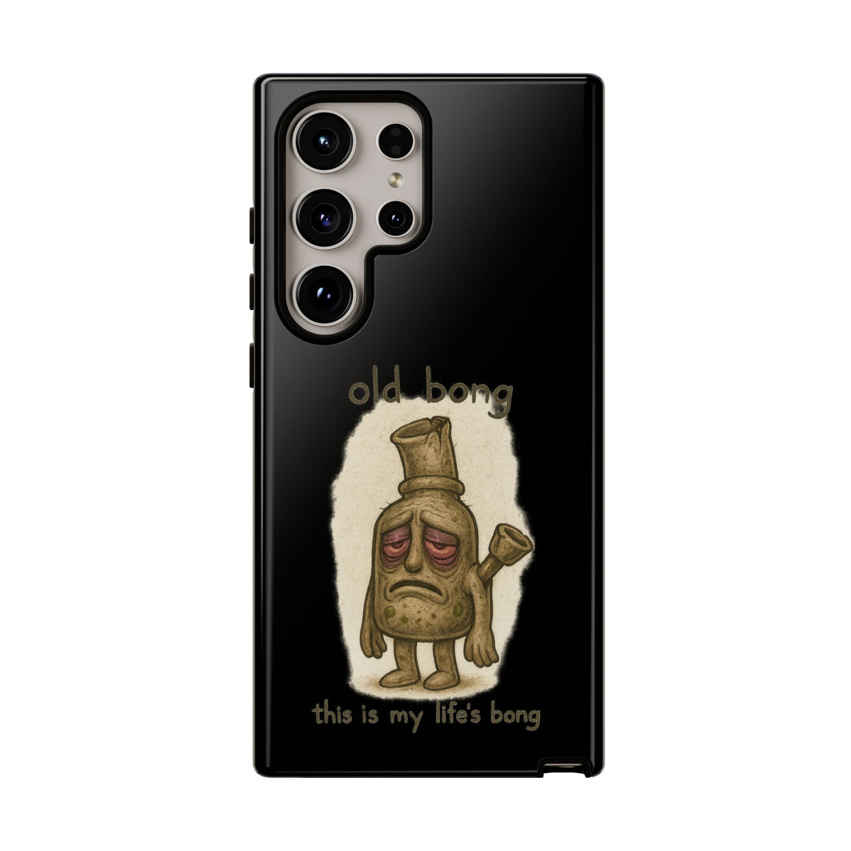 Phone Case — 'Old Bong' Funny Stoner Illustration, "This Is My Life's Bong"