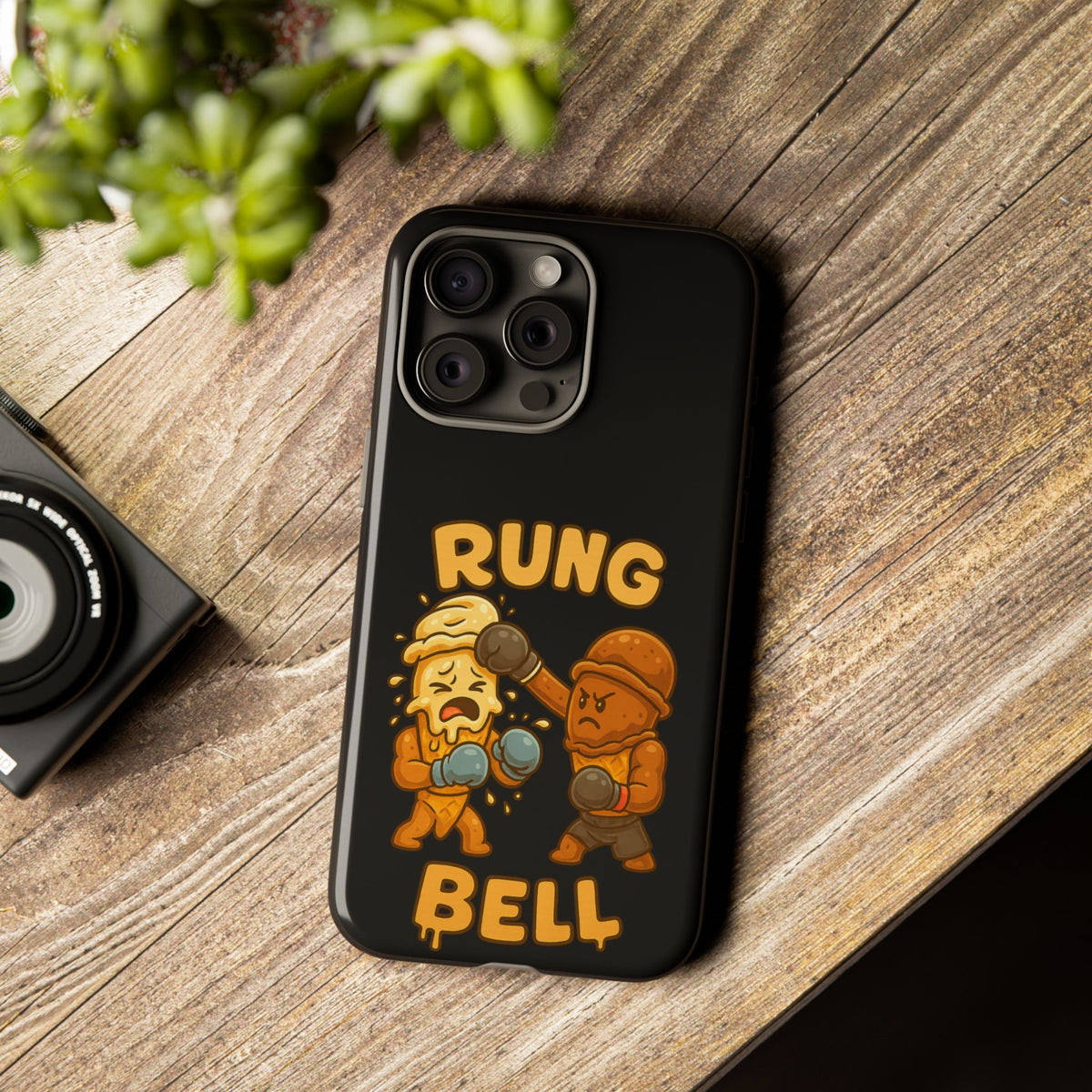 Phone Case — "Rung Bell" Boxing Cartoon Protective Cover