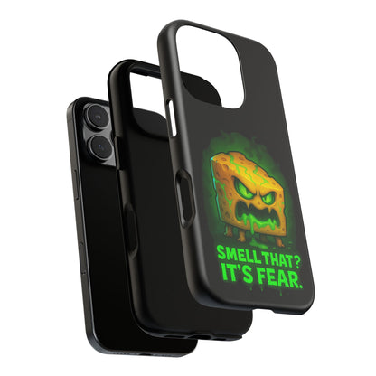 Phone Case — 'Smell That? It's Fear.' Spooky Cheese Monster Protective Case