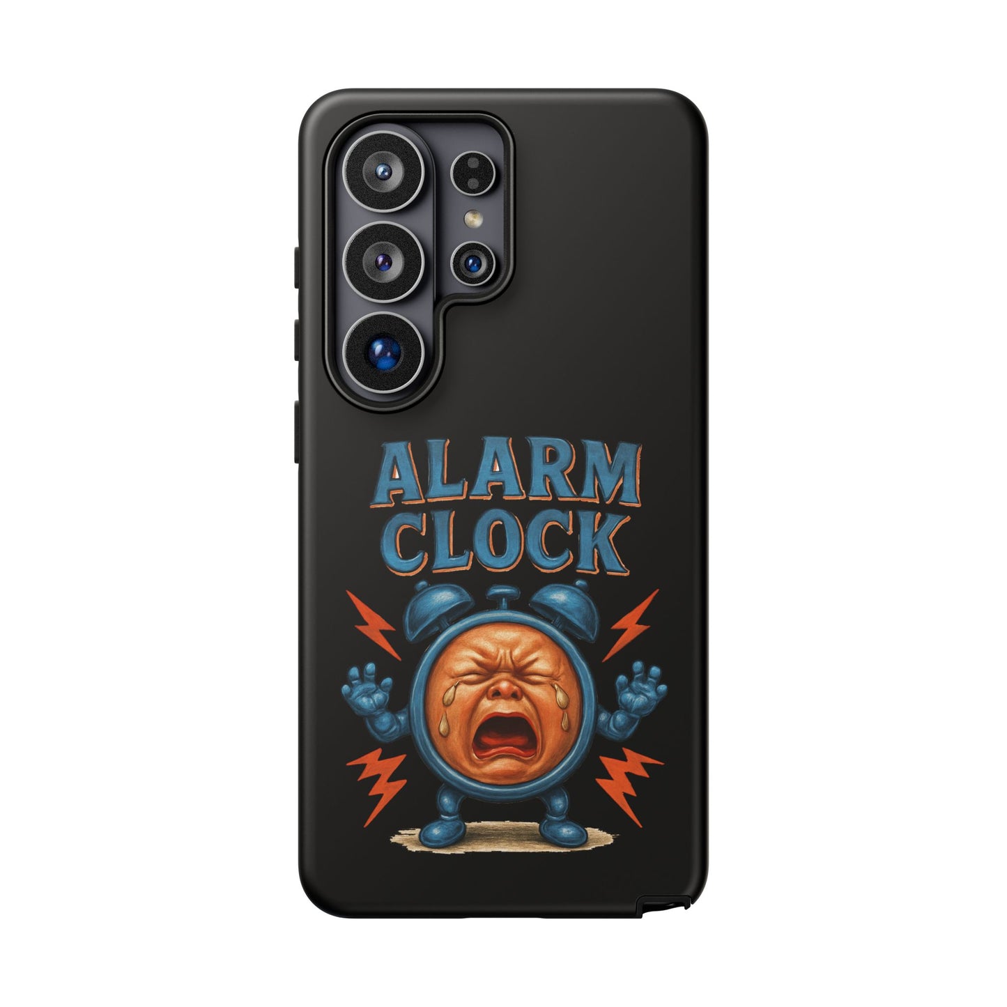 Phone Case — "Alarm Clock" Retro Screaming Clock Protective Cover