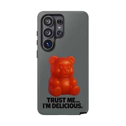 Phone Case — Red Gummy Bear 'Trust Me... I'm Delicious' Protective Case