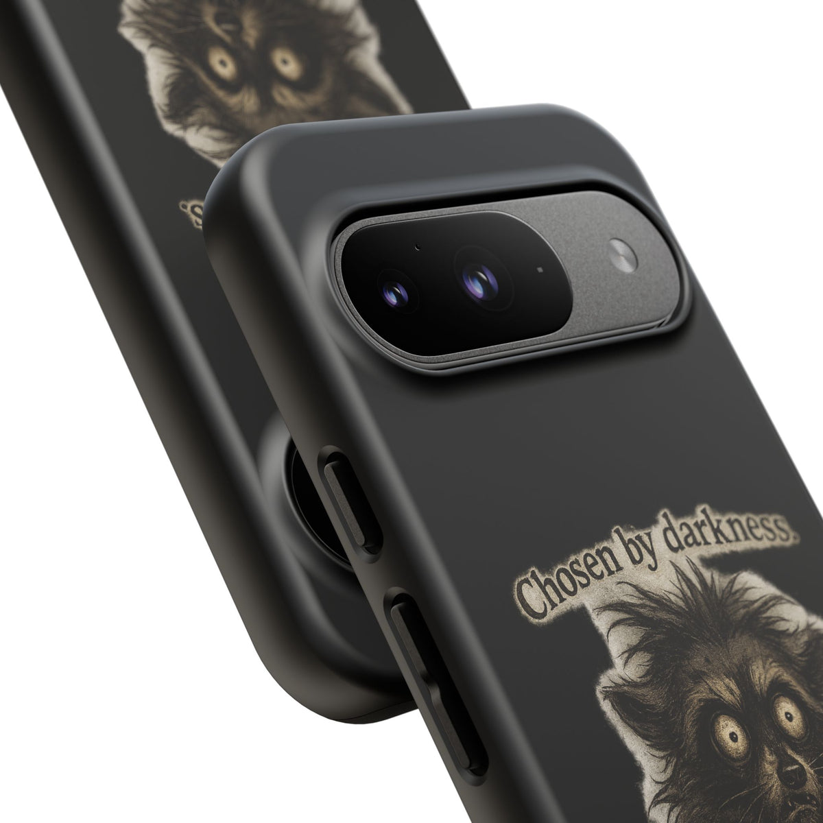 Phone Case - "Chosen by Darkness (Or Maybe Just Rabies)" Cute Creepy Retro Creature Protective Case