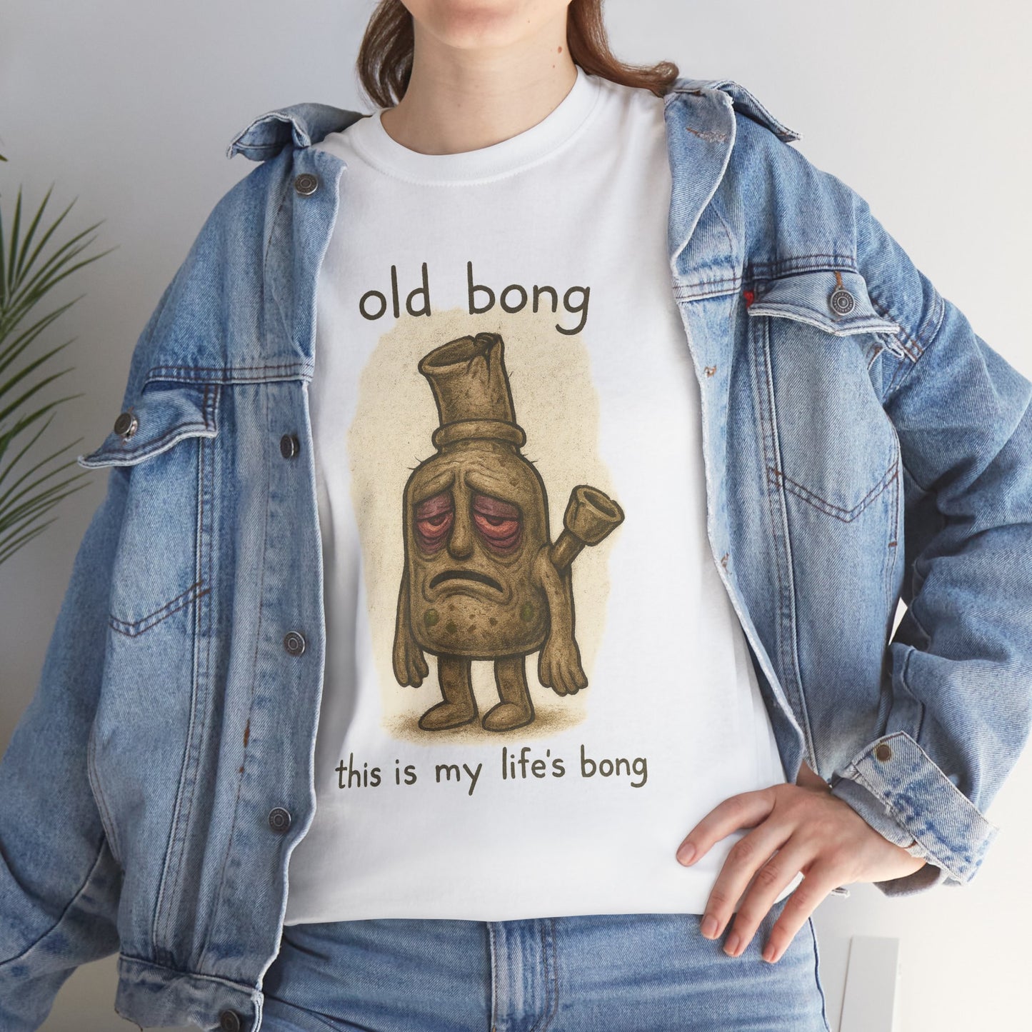 Old Bong illustration T-Shirt | 'this is my life's bong' humorous art