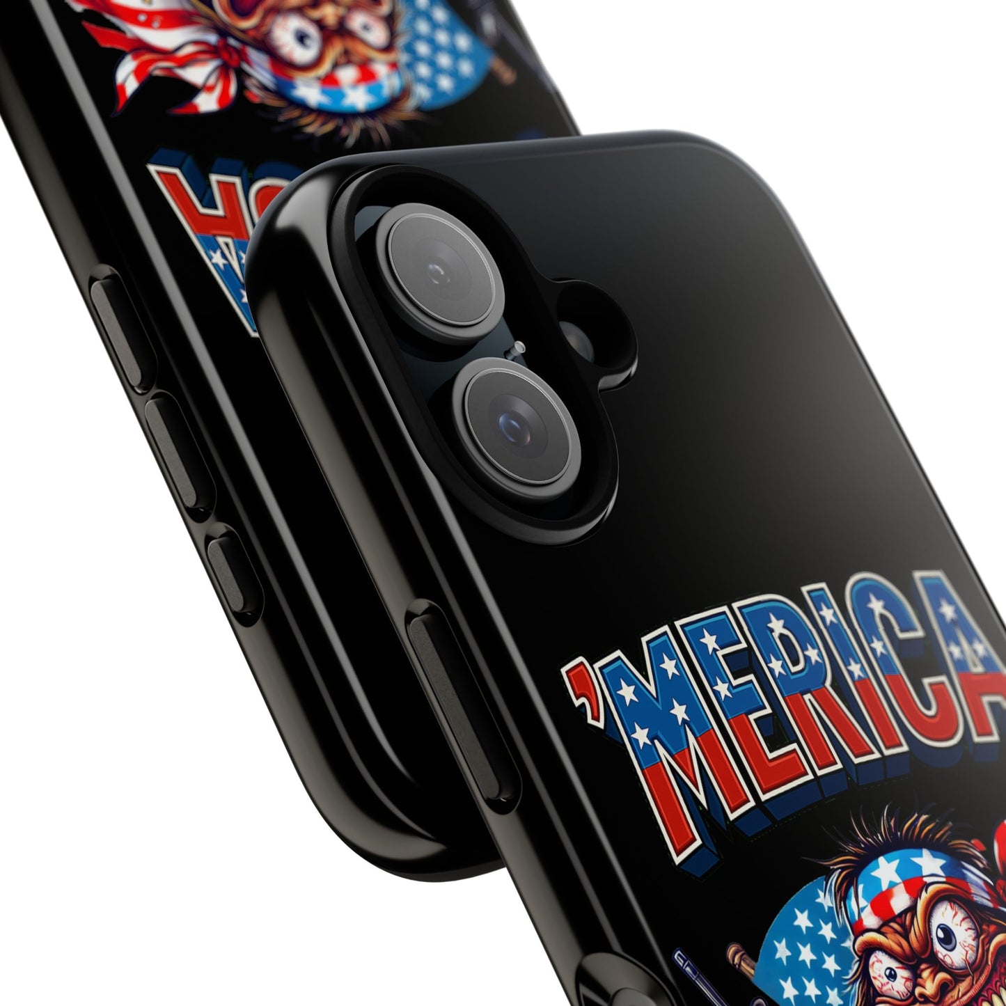 'MERICA Patriotic Phone Case — American Flag Madman Design