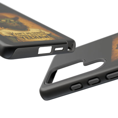 Zombie Cowboy Phone Case — "Ain't No Grave Gonna Hold This Yeehaw" Protective iPhone Cover