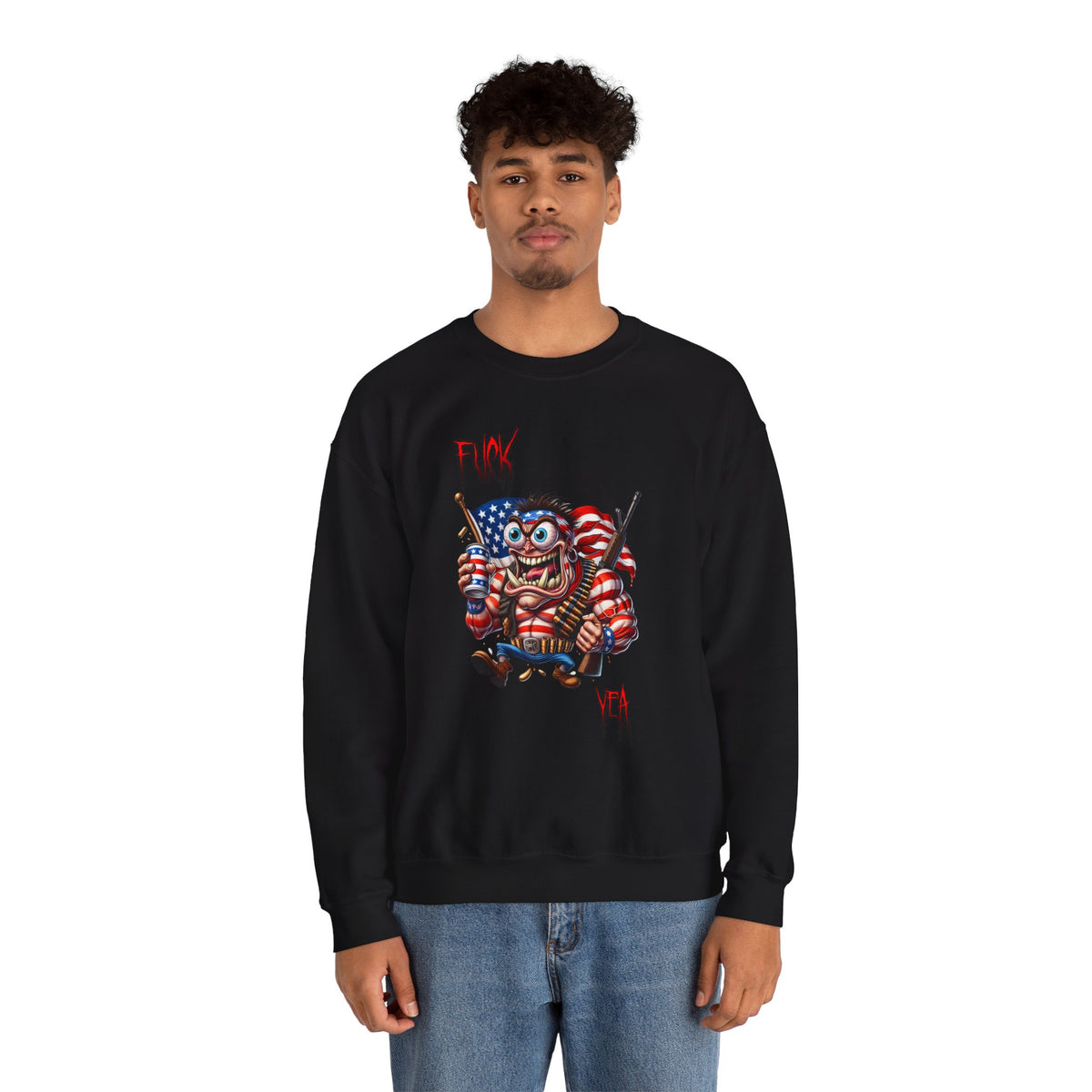 Freedom Maniac “F*** Yea” Crewneck Sweatshirt