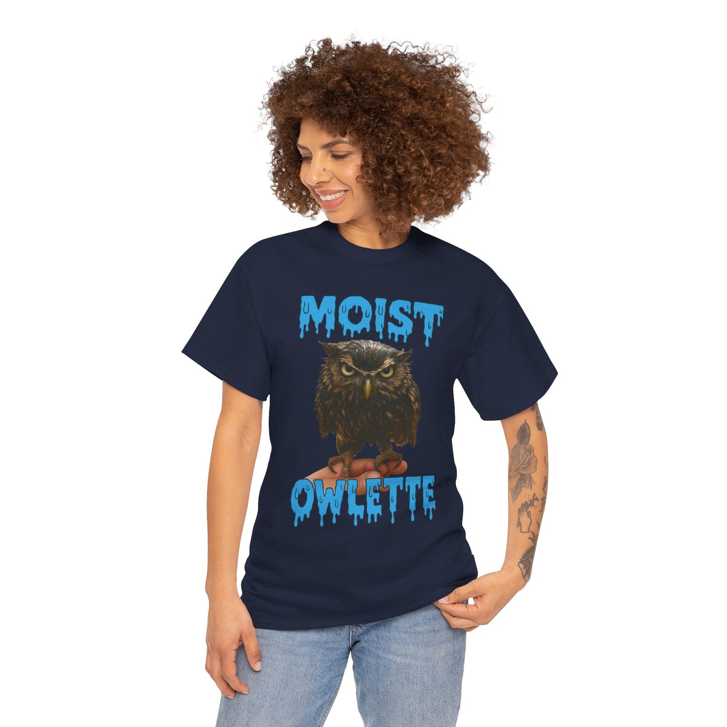 Moist Owlette T-Shirt | Cute Grumpy Owl Graphic