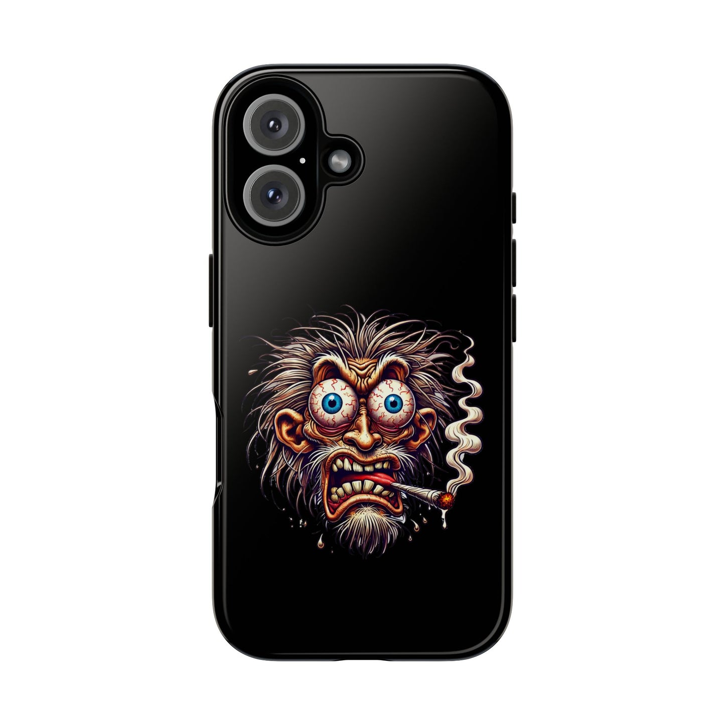 Phone Case — Wild Cartoon Monster Smoking Design