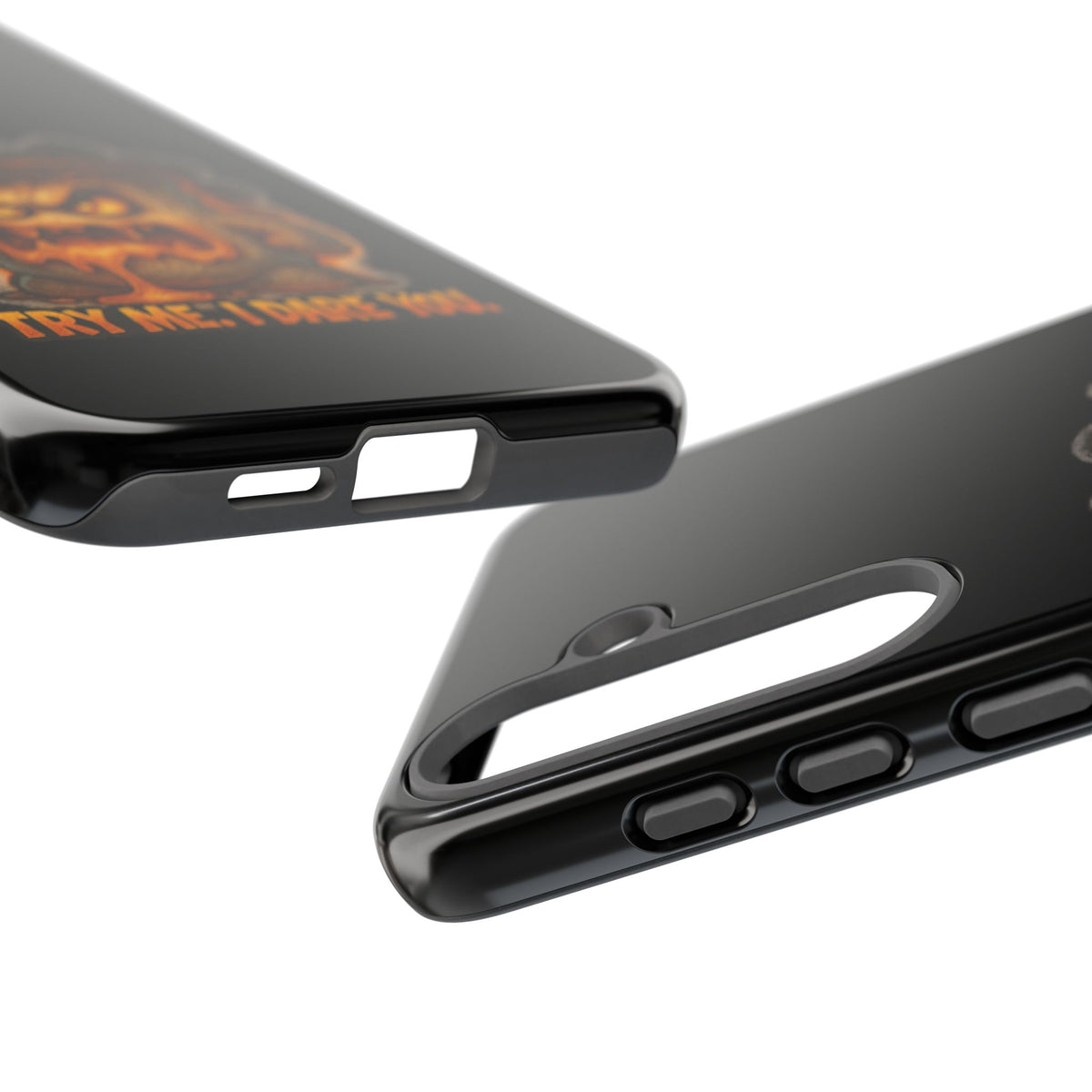 Phone Case — 'Try Me, I Dare You' Angry Lava Monster Graphic