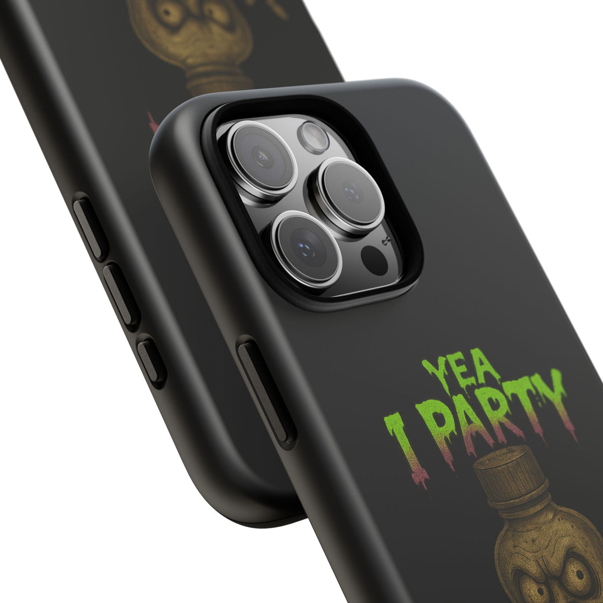 Phone Case — 'Yea I Party' Creepy Baby Bottle Graphic