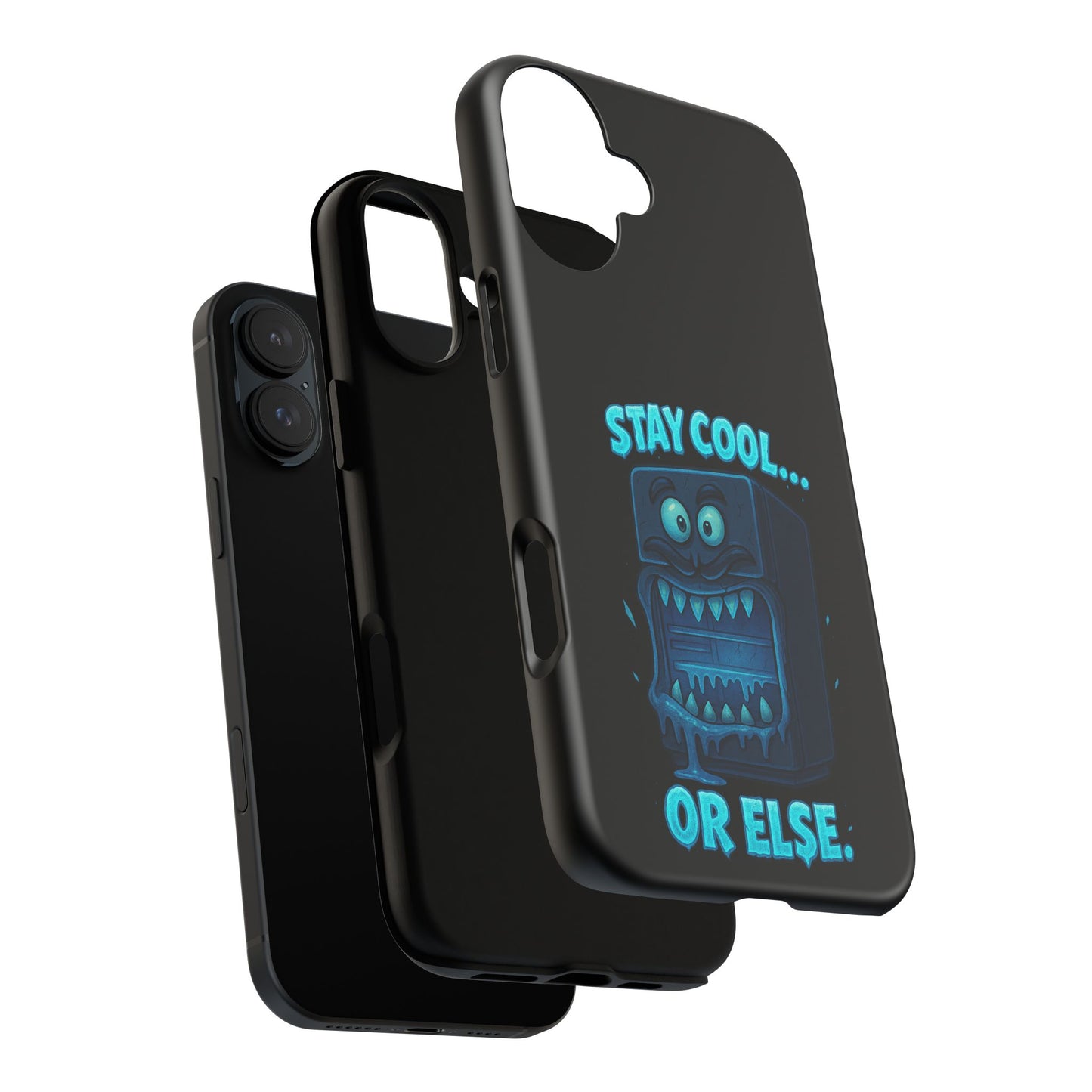 Stay Cool... Or Else. Phone Case — Neon Monster Protective iPhone Cover