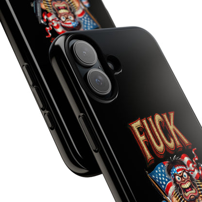 Phone Case — "FUCK YEA" Patriotic Skeleton Soldier Graphic