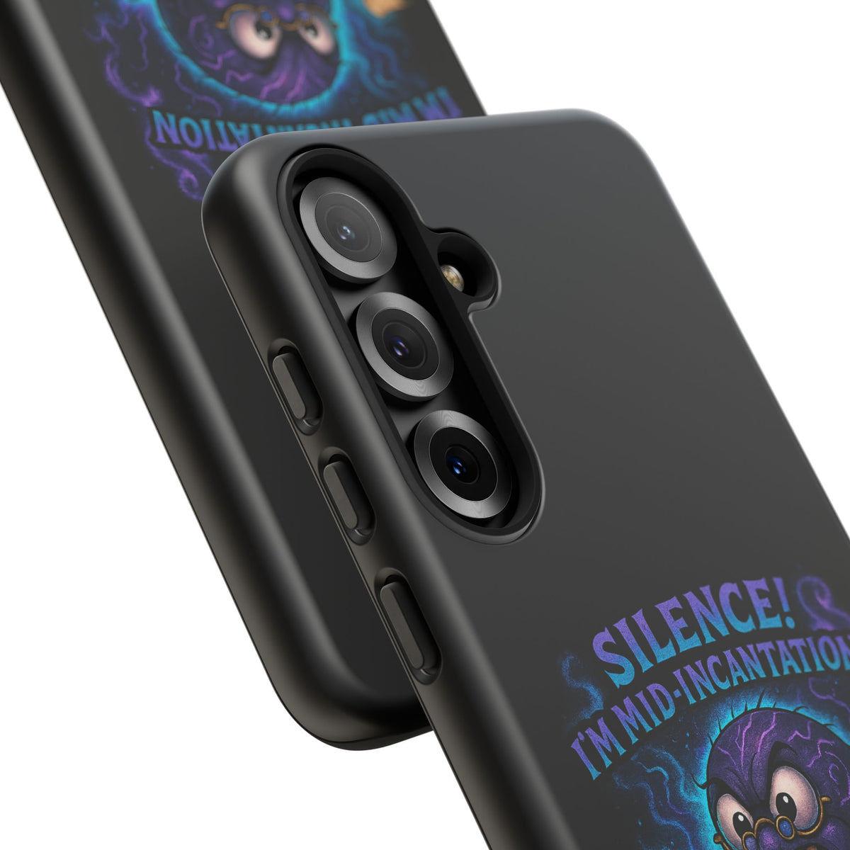 Phone Case — "Silence! I'm Mid-Incantation" Cute Angry Spider Magic Design