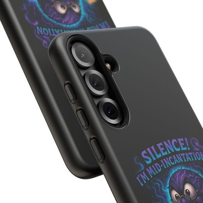 Phone Case — "Silence! I'm Mid-Incantation" Cute Angry Spider Magic Design