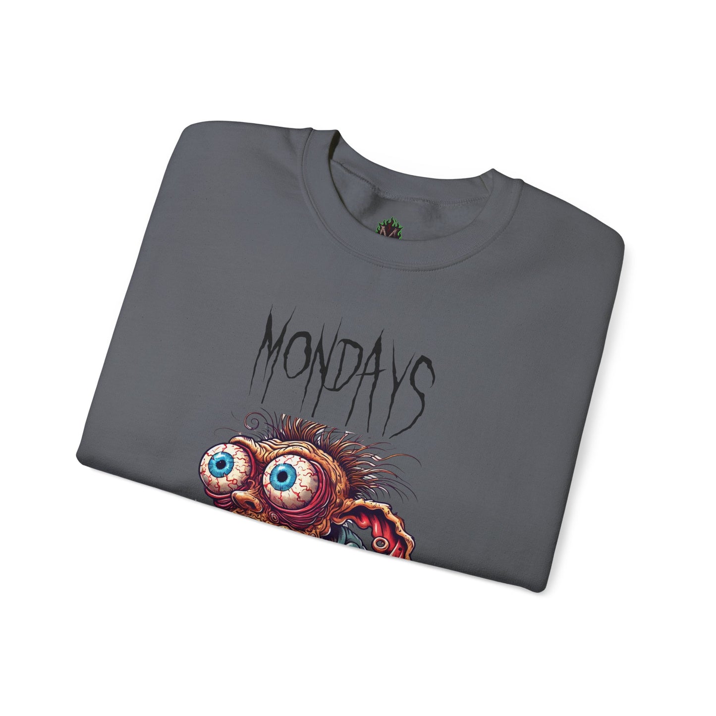 Mondays Zombie Coffee Creature Crewneck Sweatshirt