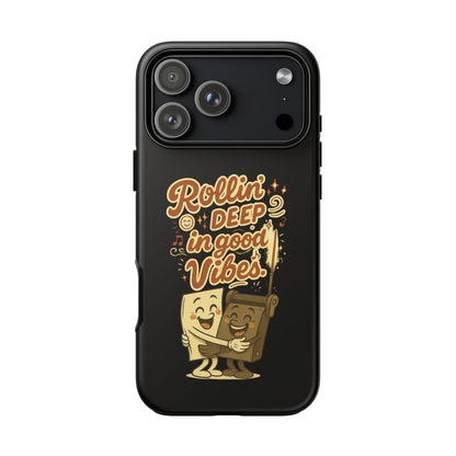 Phone Case — "Rollin' Deep in Good Vibes" Cartoon Retro Design