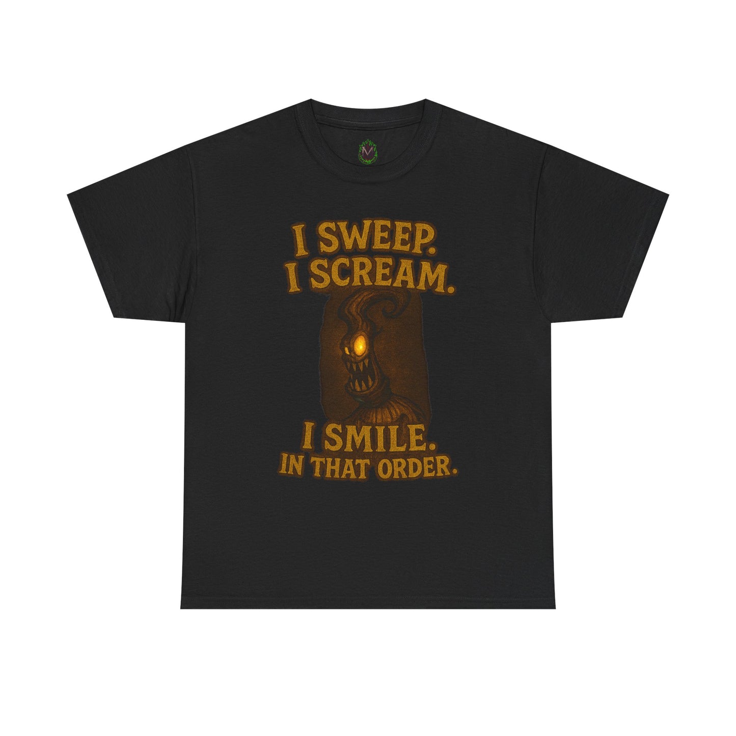 Creepy Pumpkin Lantern I Sweep I Scream I Smile T-Shirt