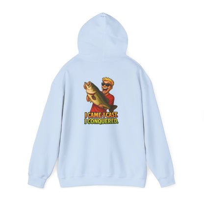 Fishing Hoodie – I Came, I Cast, I Conquered Graphic Pullover