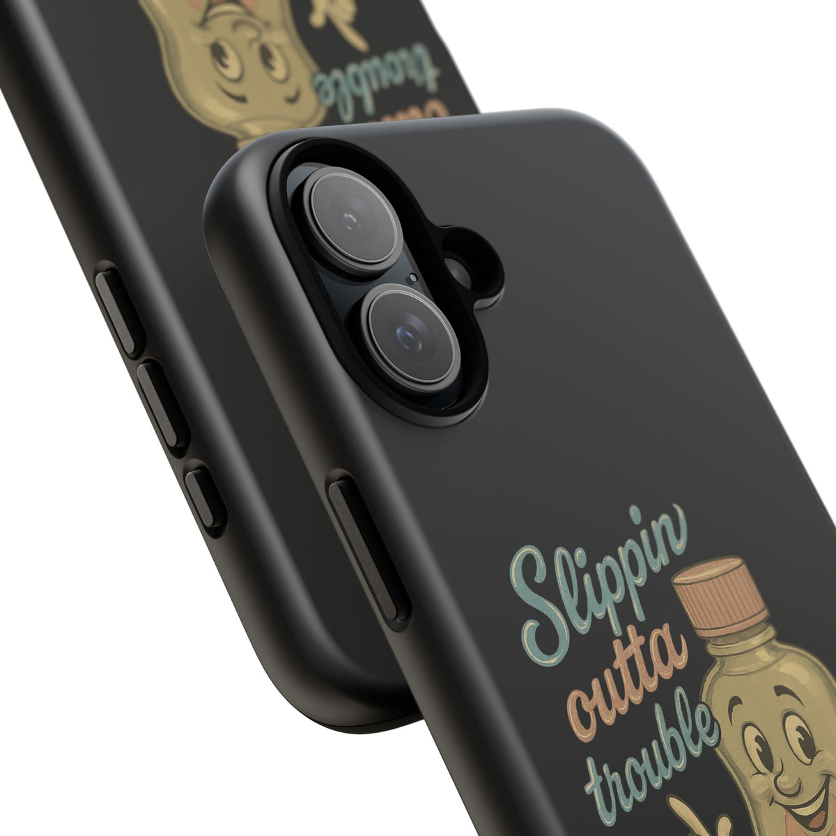 Phone Case — 'Slippin Outta Trouble' Retro Baby Oil Mascot