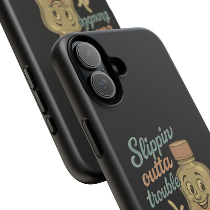 Phone Case — 'Slippin Outta Trouble' Retro Baby Oil Mascot
