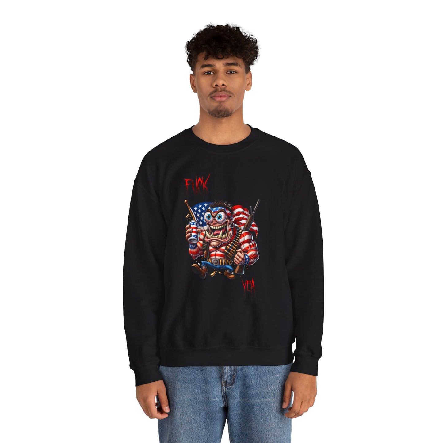 Freedom Maniac “F*** Yea” Crewneck Sweatshirt