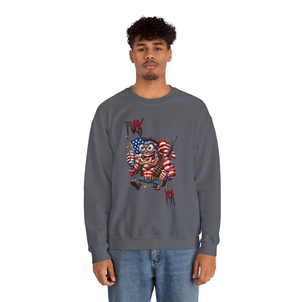 Freedom Maniac “F*** Yea” Crewneck Sweatshirt