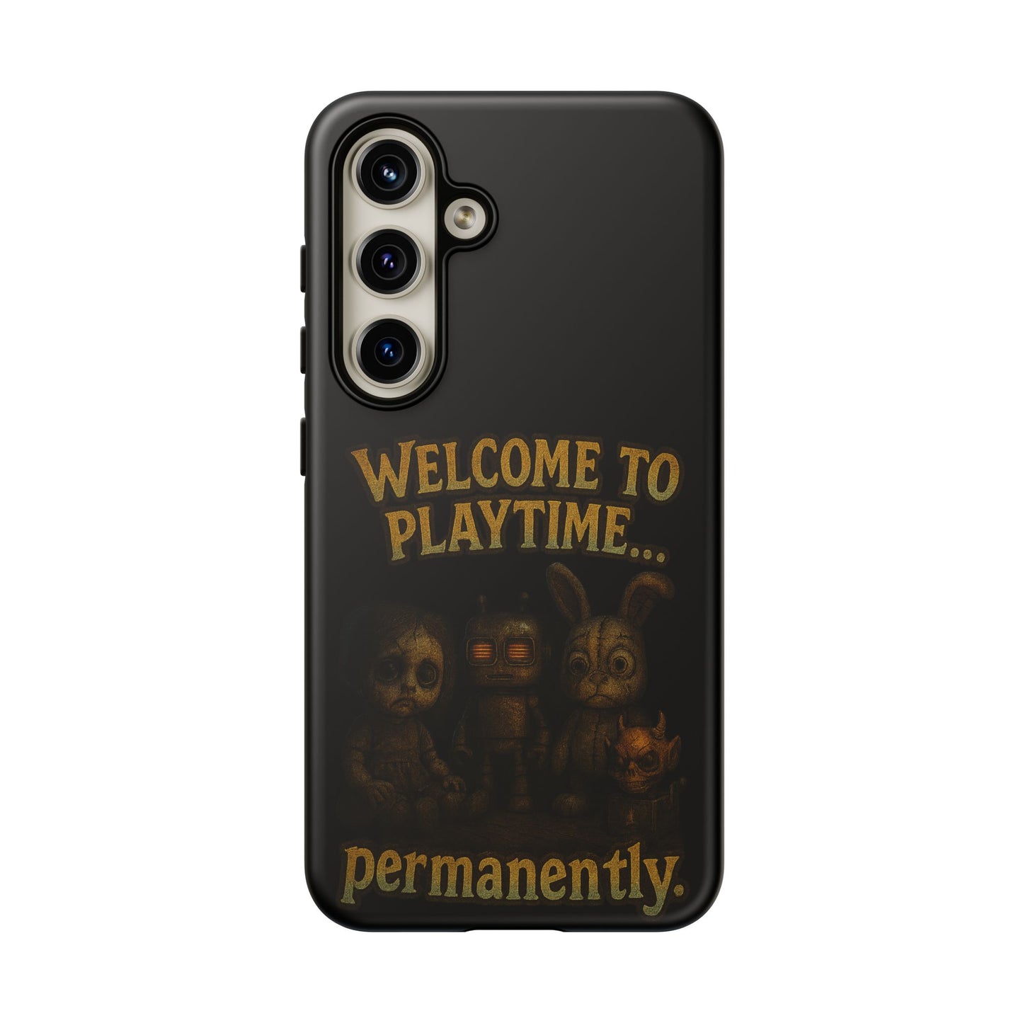 Phone Case — "Welcome to Playtime... Permanently." Horror Game Character Protective Case