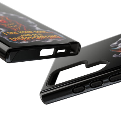 Phone Case — Fiery One‑Eye Demon with "I See Your Soul... And It's Disappointing"
