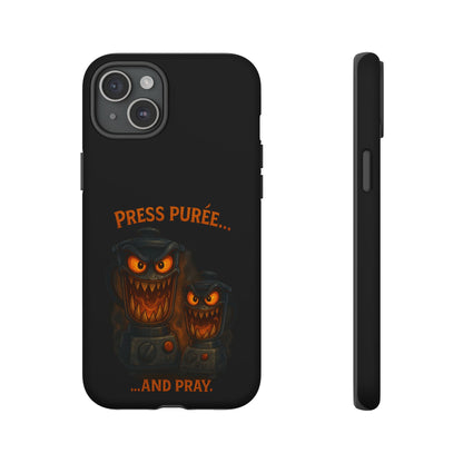 Phone Case - 'Press Purée...and Pray' Halloween Horror Protective Cover