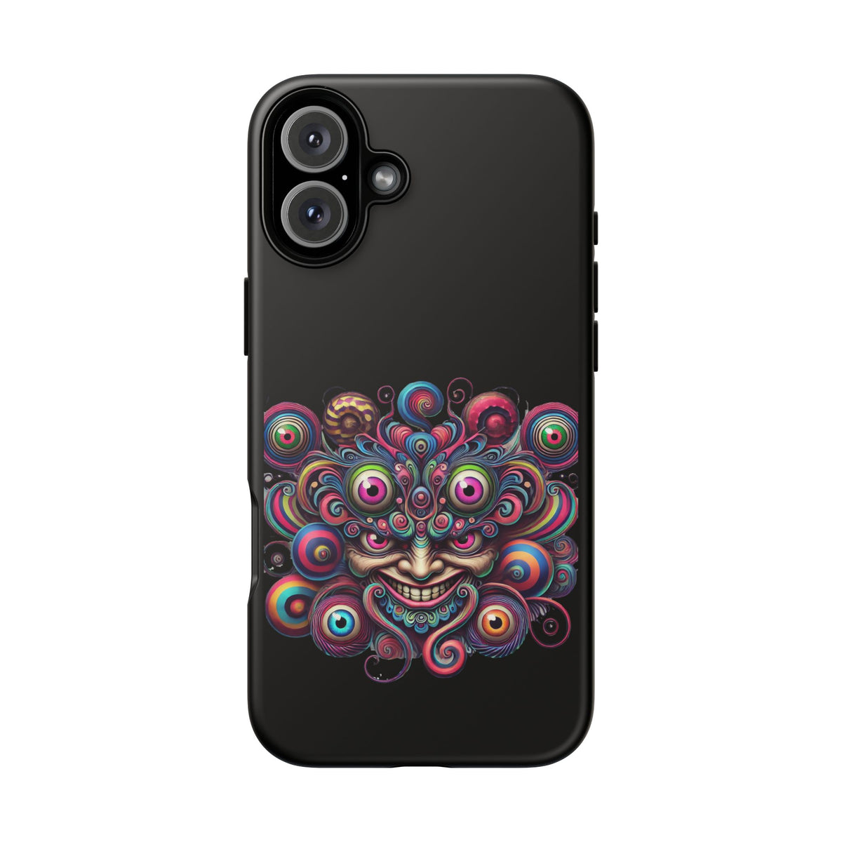 Psychedelic Smiling Eye Cluster Phone Case