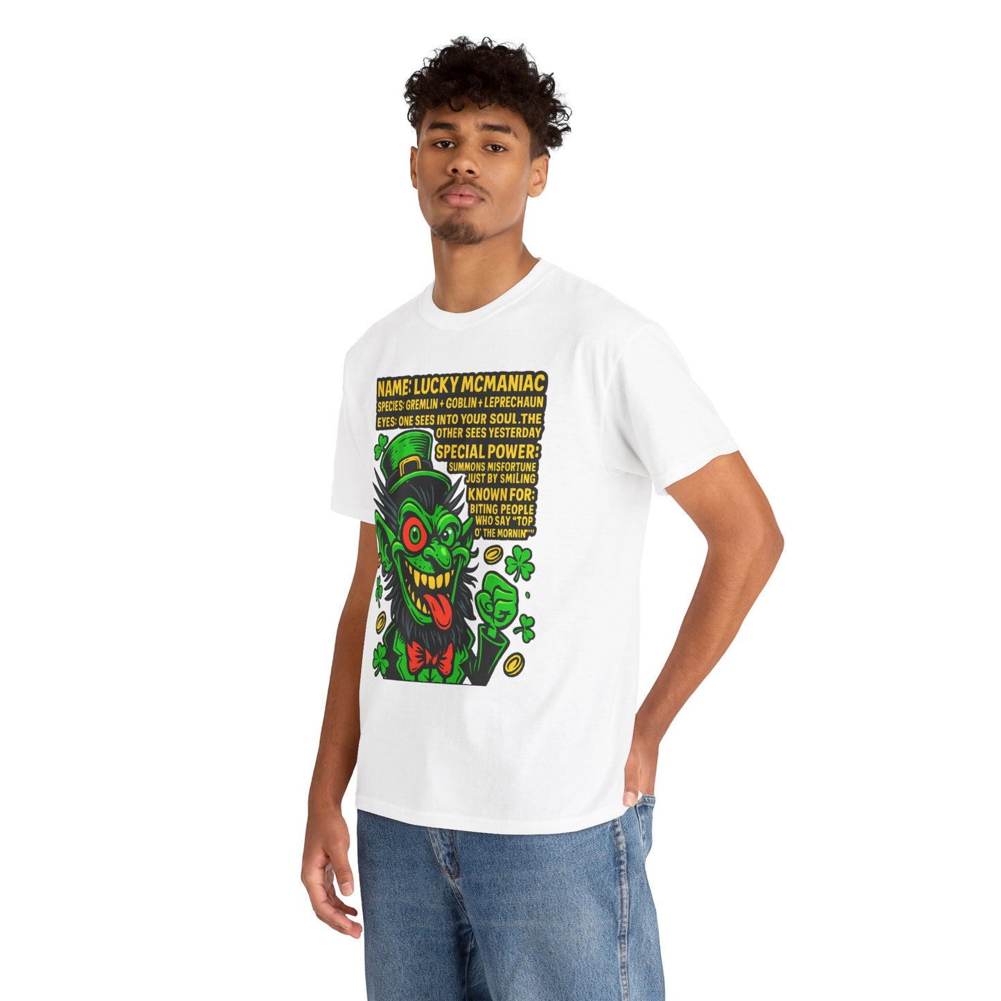 Lucky McManiac – Mischievous Goblin-Leprechaun Hybrid T-Shirt