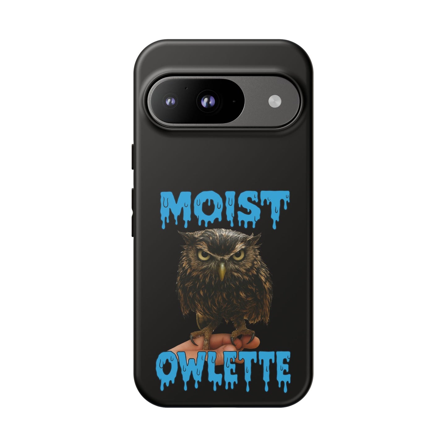 Moist Owlette Phone Case — Funny Owl Graphic Protective Case