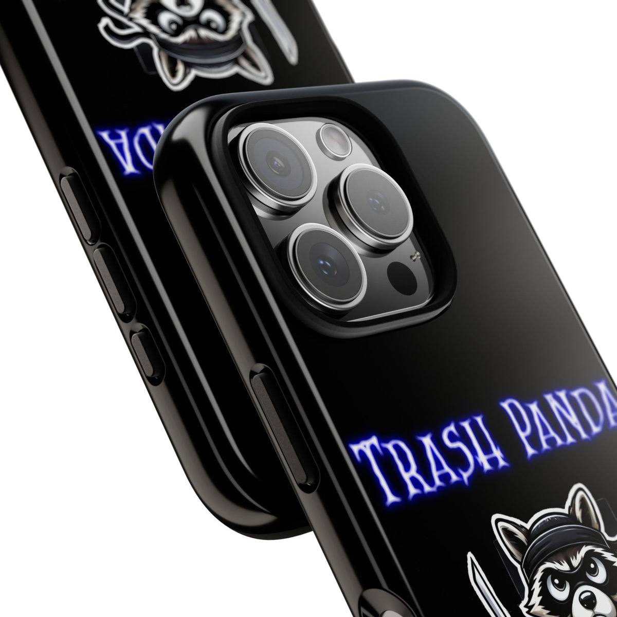 Trash Panda Ninja Phone Case — Cute Raccoon Warrior Protective Case