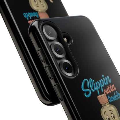 Phone Case — Retro 'Slippin Outta Trouble' Baby Bottle Design