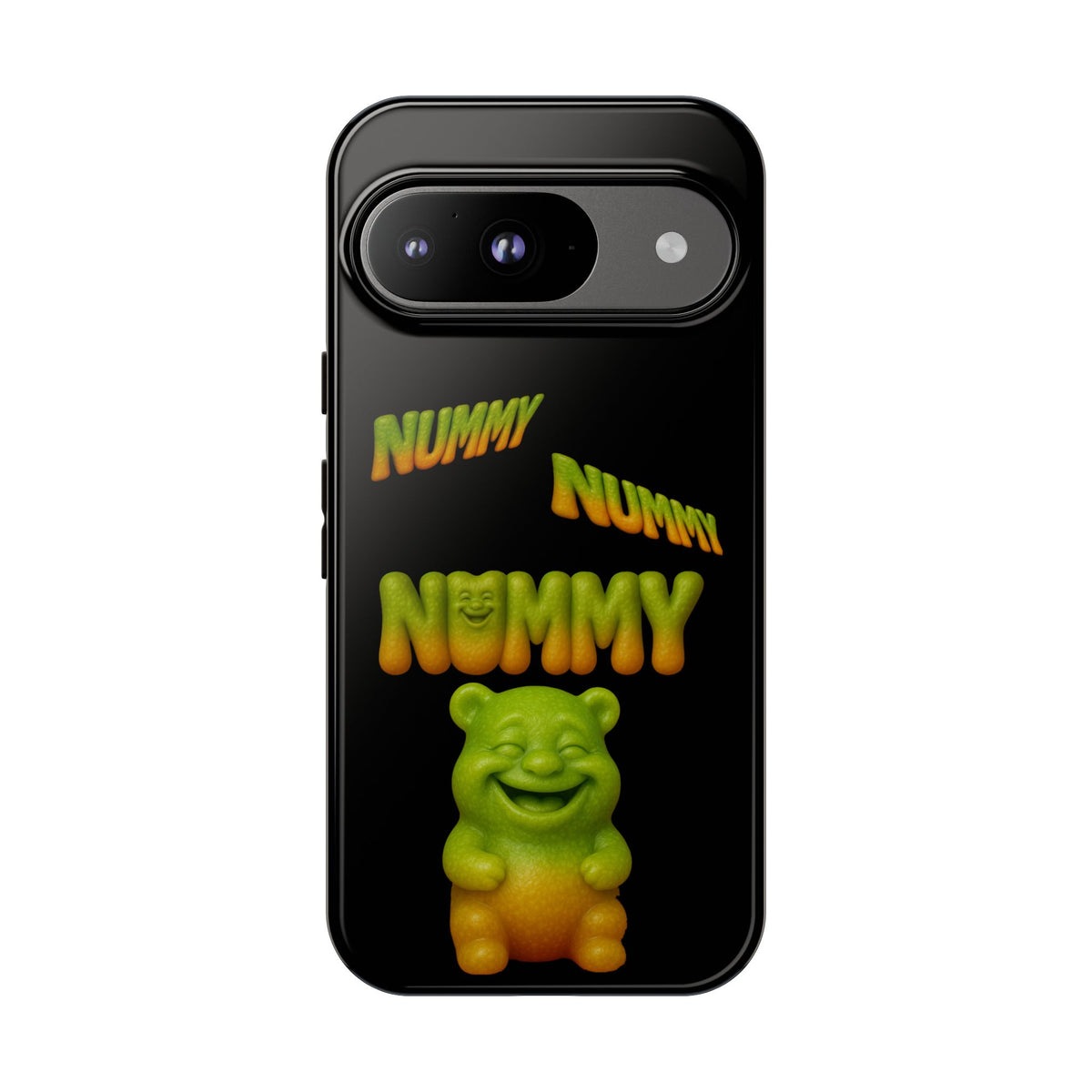 Nummy Gummy Phone Case — Cute Retro Green Gummy Bear Protective Case