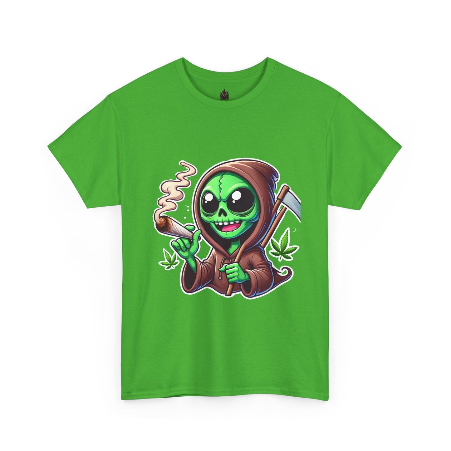 Reaper Smoking Joint T‑Shirt — Cute Grim Reaper Stoner Tee