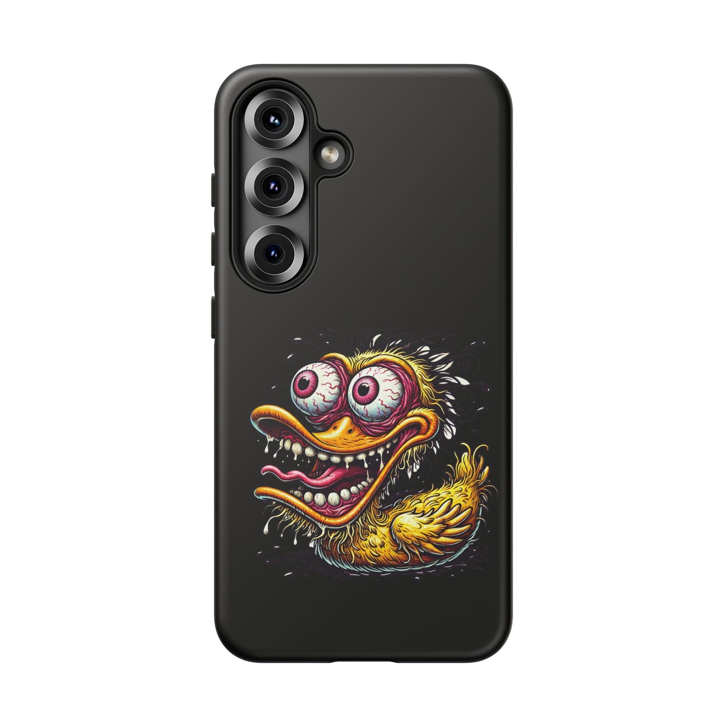 Duck Monster Phone Case — Crazy Cartoon Eye Duck Shock Design Tough Case
