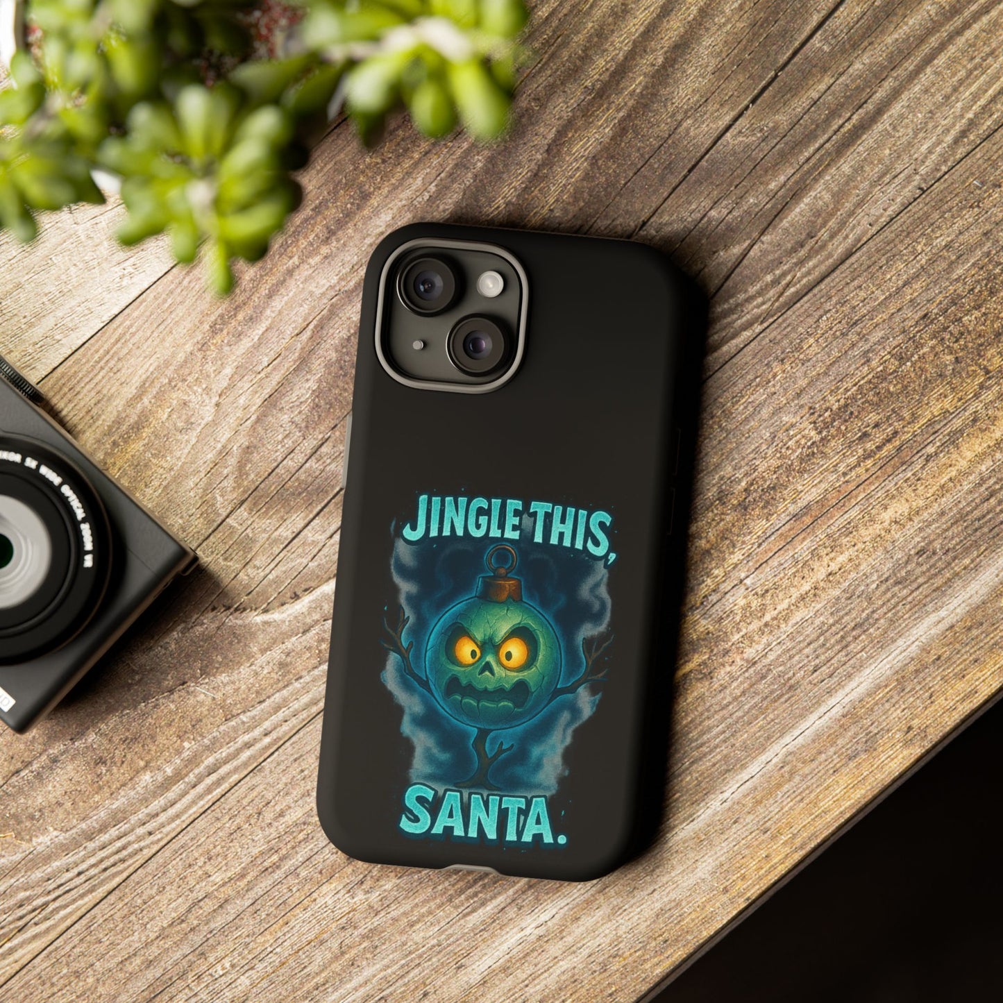 Phone Case - 'Jingle This, Santa' Spooky Holiday Protective Case