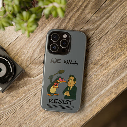 Phone Case - "We Will Resist" Cartoon Protest Design