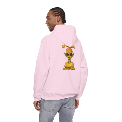 Alien Graphic Hoodie - "We Judged, We’ve Deported" Satirical UFO Sweatshirt