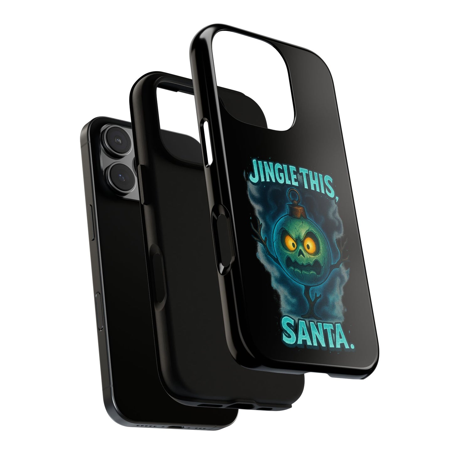 Phone Case - 'Jingle This, Santa' Spooky Holiday Protective Case