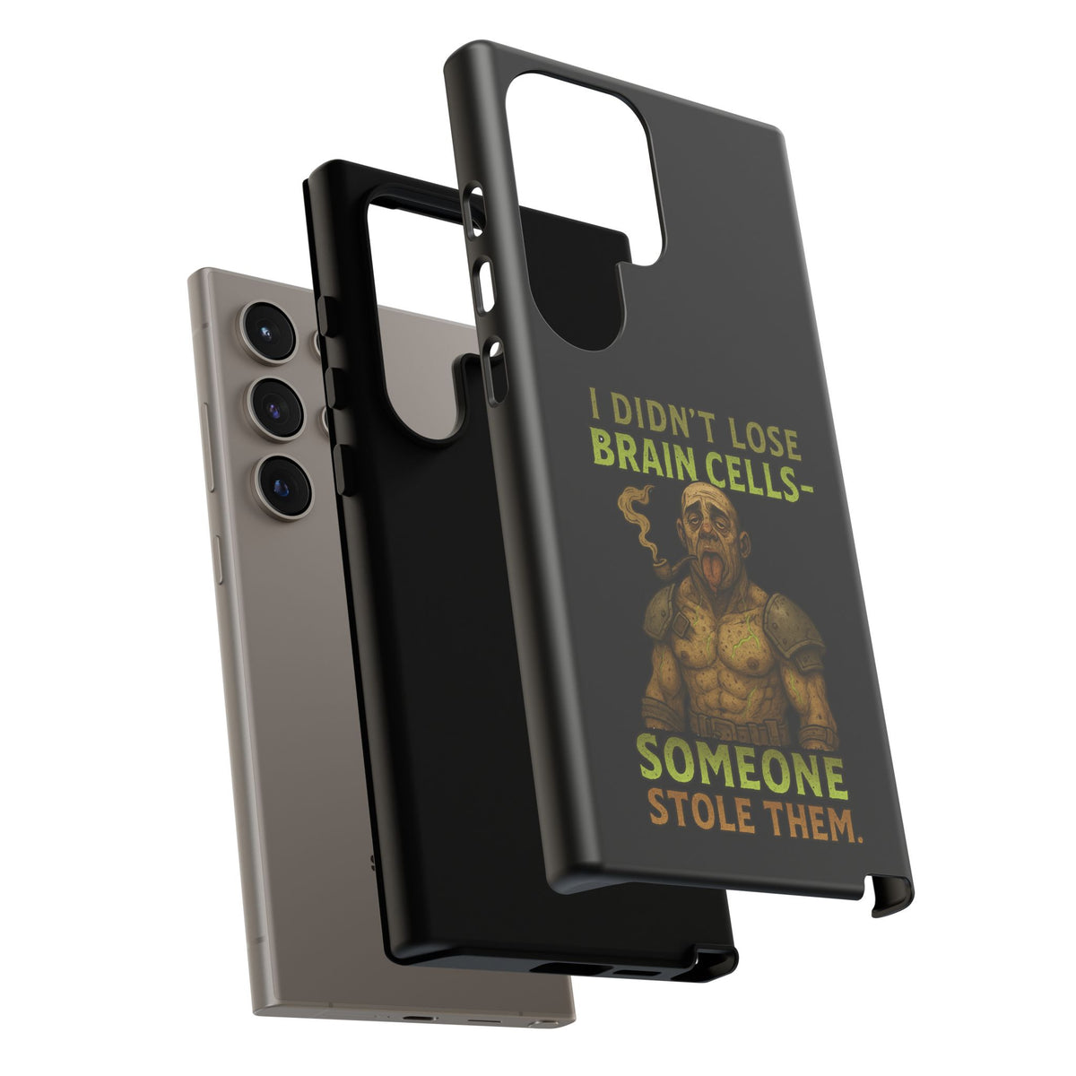 Phone Case — “I Didn’t Lose Brain Cells — Someone Stole Them” Humorous Zombie Graphic