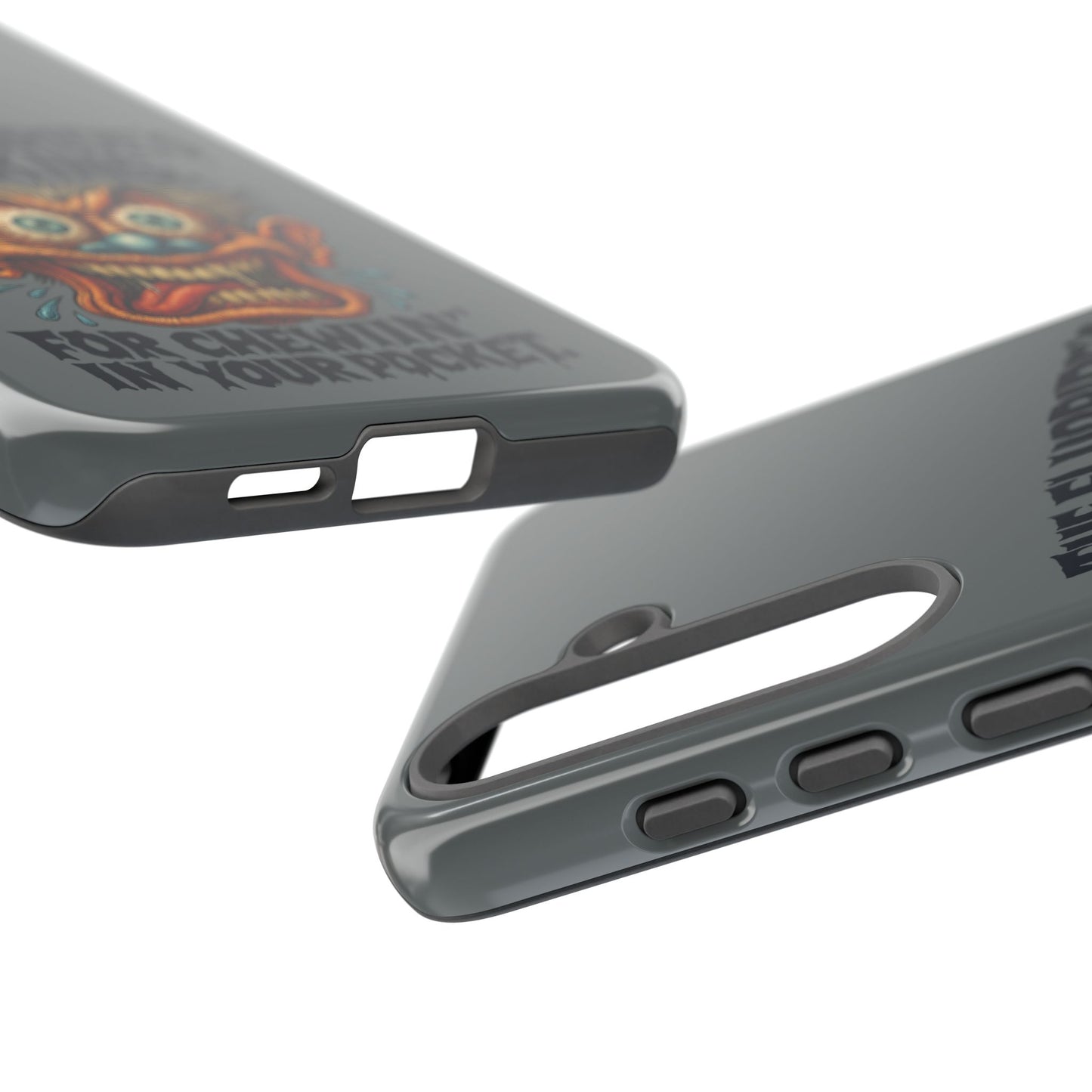 Phone Case — Retro Horror Graphic “The Fluoride’s Working” Shock Art