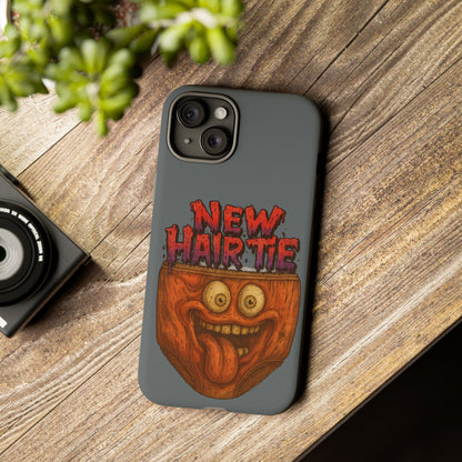 Phone Case — 'New Hairte' Funny Grinning Tongue-Out Monster Design