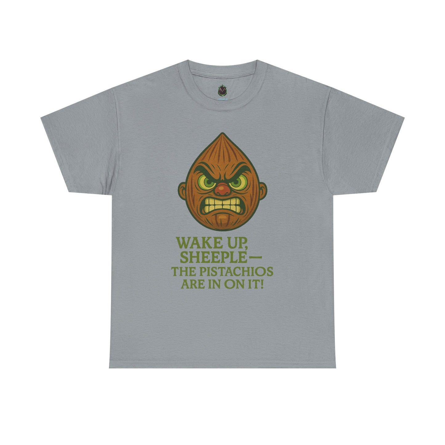 Almond Conspiracy – “The Pistachios Are In On It!” Tinfoil Nut Tee