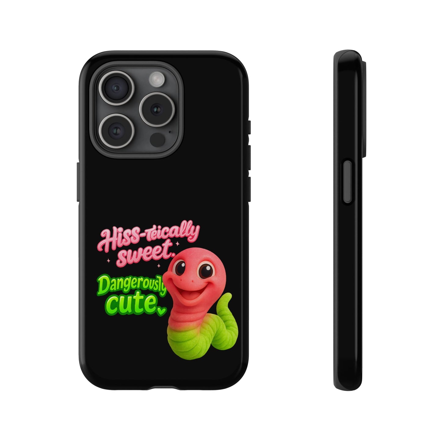 Phone Case — "Hiss-tically Sweet, Dangerously Cute" Worm Design