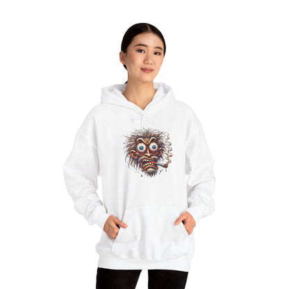 Hoodie — Freaky Monster Face Graphic Pullover