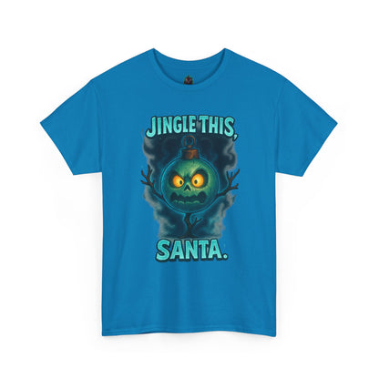 Jingle This Santa T-Shirt | Spooky Christmas Skull Design