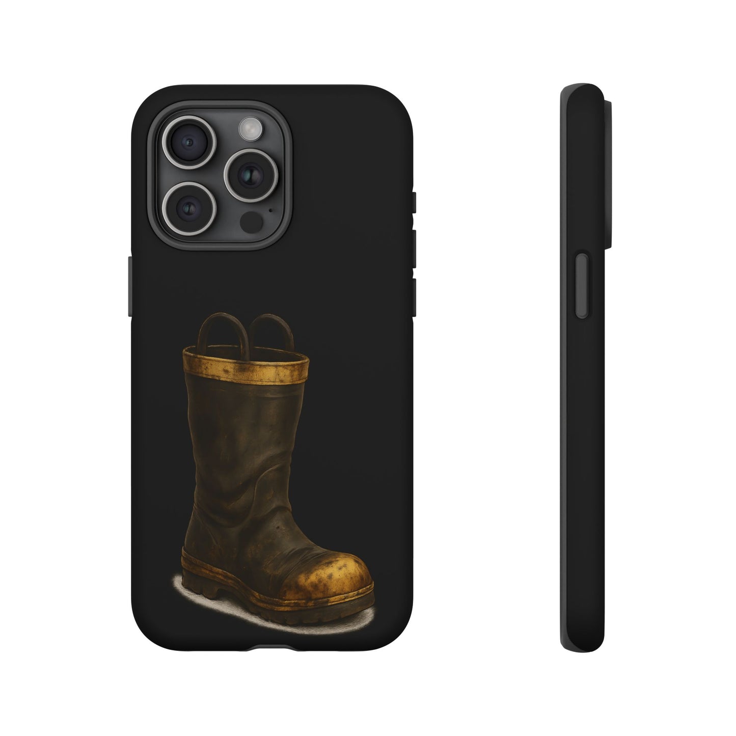 Vintage Fire Boot Phone Case — Rugged Protective iPhone Cover